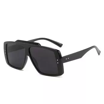 Солнцезащитные очки в большой оправе, персонализированные прямоугольные очки с абажуром, солнцезащитные очки Street Shot Rivet regular
