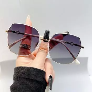 Солнцезащитные очки в большой оправе, поляризационные солнцезащитные очки с защитой от ультрафиолета, модные солнцезащитные очки высокого класса.