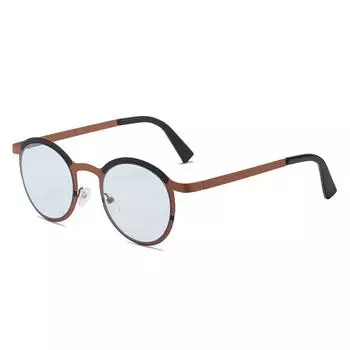 Солнцезащитные очки в круглой оправе, контрастные очки в литературно-синем и ретро-стиле, солнцезащитные очки с цветовым соответствием new product