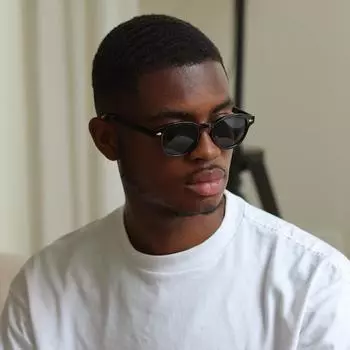 Солнцезащитные очки в круглой оправе в стиле ретро для женщин, высококачественные рисовые ногти, солнцезащитные очки с защитой от ультрафиолета в маленькой оправе для мужчин