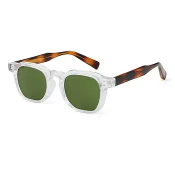 Солнцезащитные очки в квадратной оправе в стиле ретро, цветные шикарные солнцезащитные очки, модные унисекс-очки для уличной одежды, вечеринок, деловых мероприятий, подарков на праздники чёрный