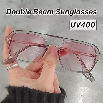 Солнцезащитные очки в квадратной оправе, женские модные солнцезащитные очки класса люкс, женские винтажные солнцезащитные очки с защитой от УФ-излучения, очки Oculos De Sol gray pink