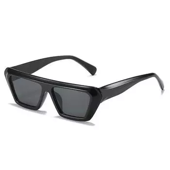 Солнцезащитные очки в оправе, простые квадратные очки с плоским верхом, персонализированные цветные солнцезащитные очки regular