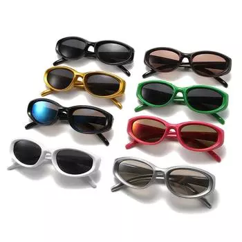 Солнцезащитные очки в овальной оправе в стиле ретро женские хип-хоп Y2K солнцезащитные очки «кошачий глаз» Солнцезащитные очки в овальной оправе в стиле ретро женские в стиле хип-хоп Y2K солнцезащитные очки «кошачий глаз»