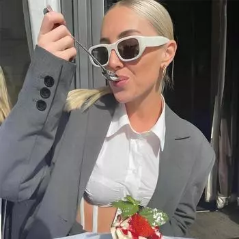 Солнцезащитные очки в ретро-оправе для мужчин, модные квадратные очки в стиле хип-хоп, женские солнцезащитные очки