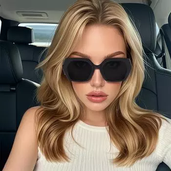 Солнцезащитные очки в ретро-оправе с черной оправой, персонализированные солнцезащитные очки с защитой от ультрафиолета для мужчин и женщин