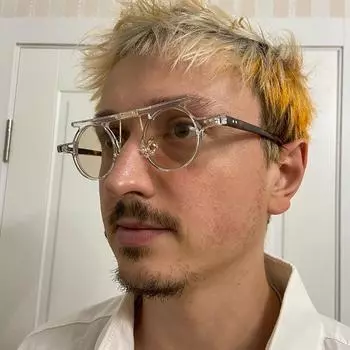 Солнцезащитные очки в стиле хип-хоп-панк, мужские, индивидуальные, маленькие, круглые, солнцезащитные очки, женские, трендовые очки