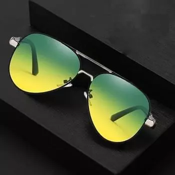 Солнцезащитные очки в стиле панк, мужские и женские, круглые, в металлической оправе, модные, дневные, ночные, автомобильные, для вождения