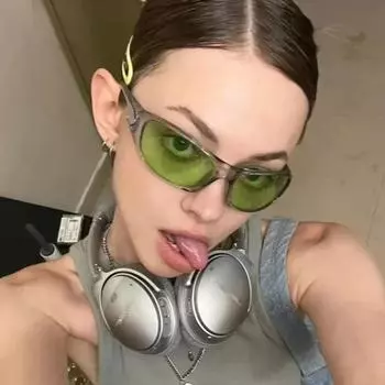 Солнцезащитные очки в стиле панк Y2K, женские очки, элитный бренд, квадратные солнцезащитные очки с оберткой, оттенки 2000-х годов, очки UV400, женские дизайнерские очки