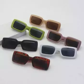 Солнцезащитные очки в стиле ретро-хип-хоп цвета авокадо-зеленого цвета для женщин — модный европейский и американский стиль с защитой от солнца