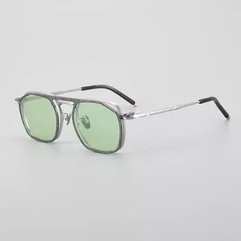 Солнцезащитные очки в стиле ретро, квадратный дизайн, ультралегкие, титановые, предложение напрямую с завода, высокое качество