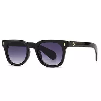 Солнцезащитные очки в стиле ретро с квадратными заклепками, оттенки UV4, модные женские зеленые солнцезащитные очки Lentes De Sol Para Hombre Gafas De Sol As the picture