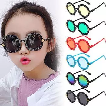 Солнцезащитные очки в стиле стимпанк, хит продаж, солнцезащитные очки в стиле пчелы, винтажные популярные роскошные очки, круглые детские очки для девочек, высокое качество, culos для мальчиков, детские ювелирные аксессуары розовый