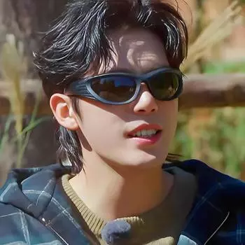Солнцезащитные очки Wang Anyu того же стиля, солнцезащитные очки для мужчин, большая оправа Ruffian Handsome, походные, солнцезащитные очки Y2K с защитой от ультрафиолета для женщин as shown