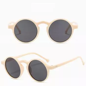 Солнцезащитные очки, винтажные, популярные очки для вождения, классические круглые, в маленькой оправе, унисекс, для женщин и мужчин, нежные ювелирные изделия 1