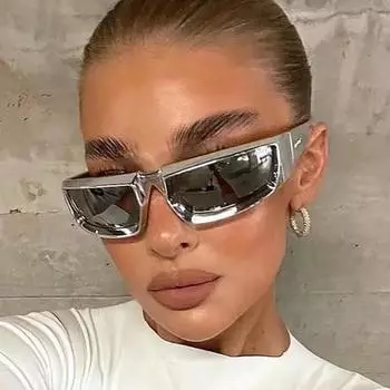 Солнцезащитные очки Y2K Future Technology Sense, крутые очки для вечеринок в стиле панк, мужские и женские солнцезащитные очки