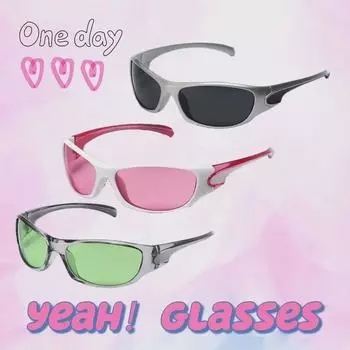 Солнцезащитные очки Y2K Harajuku Millennial Pink Street Style