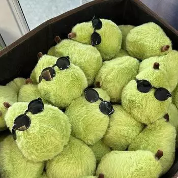 Солнцезащитные очки Зеленая груша плюшевый брелок забавный фрукт кукла кулон автомобильный брелок рюкзак сумка Декор детский подарок