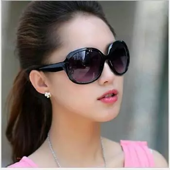 Солнцезащитные очки, женские солнцезащитные очки для вождения, новые модные очки в большой оправе, женские модные женские солнцезащитные очки в стиле ретро чёрный