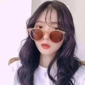 Солнцезащитные очки женские солнцезащитные очки солнцезащитные очки UV400 маленькие модные очки мужские корейские унисекс популярные круглые высококачественные готовые на складе glasses cloth color random