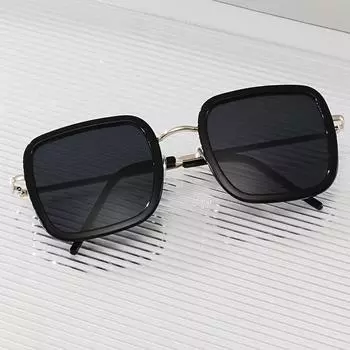 Солнцезащитные очки женские Tide, уличные солнцезащитные очки с защитой от ультрафиолета, летние модные металлические очки с круглым лицом, тонкие тонкие очки с большим лицом.