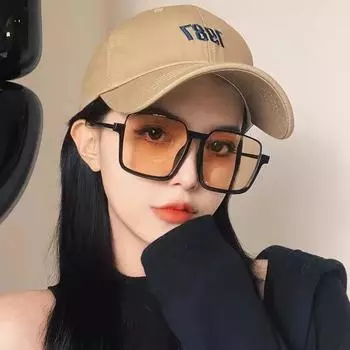 Солнцезащитные очки женские высококачественные солнцезащитные очки Ins Style для уличной съемки с защитой от ультрафиолета Интернет-знаменитости 2024 новые модные мужские коричневые