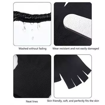 Солнцезащитные перчатки Перчатки для дизайна ногтей Перчатки с защитой от ультрафиолета Защитные перчатки для дизайна ногтей Гелевые УФ-лампы Инструменты для светодиодных ламп