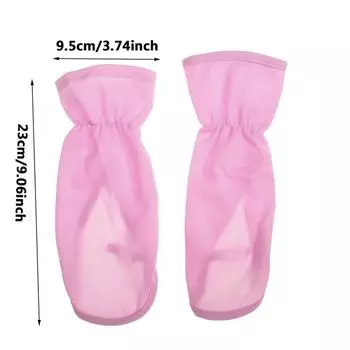 Солнцезащитные перчатки с защитой от ультрафиолета, дышащие тонкие женские перчатки, спортивные велосипедные перчатки на открытом воздухе, летние перчатки с рукавами One Size розовый