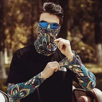 Солнцезащитные рукава для наружного охлаждения Ice Silk Защитные рукава для рук Высокоэластичная ткань Спортивное снаряжение для рыбалки