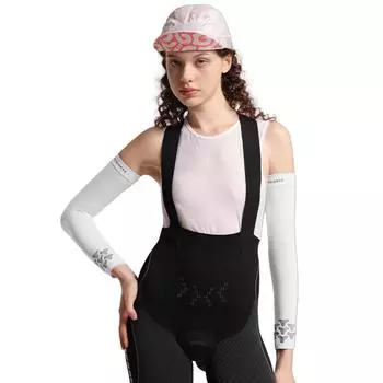 Солнцезащитные рукава Ice Silk, эластичные охлаждающие рукава UPF50+ для мужчин и женщин белый