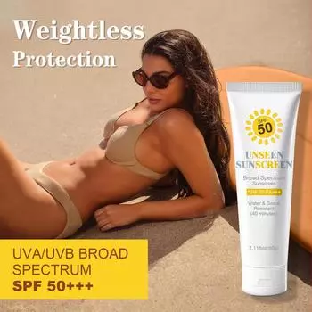 Солнцезащитный бальзам, увлажняющий солнцезащитный бальзам, солнцезащитный крем SPF50 для лица с защитой от УФ-излучения, водостойкий и нежирный солнцезащитный крем 60 г One Size белый