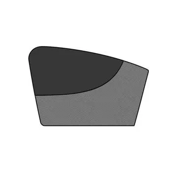 Солнцезащитный чехол для бокового окна автомобиля, двухслойная занавеска для конфиденциальности автомобиля, сильная магнитная адсорбция Left