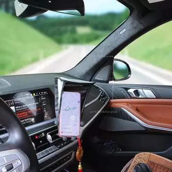 Солнцезащитный чехол для мобильного телефона, устанавливаемый в автомобиль, вертикальная версия, солнцезащитный козырек, приборная панель, солнцезащитный чехол для мобильного телефона Worldmuma чёрный