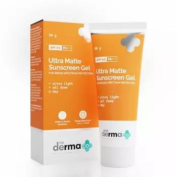 Солнцезащитный гель Derma Co Ultra Matte с SPF 60