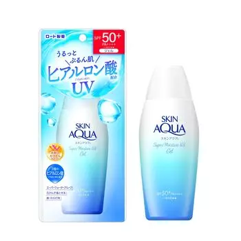 Солнцезащитный гель Skin Aqua Super Moisture UV 110 г с гиалуроновой кислотой для гладкой адгезии (УФ-кислота, гель, SPF50+ PA++++)