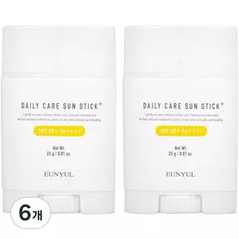 Солнцезащитный карандаш Eunyul Daily Care Sun Stick Plus SPF 50+ PA++++, 23 г, 6 шт.
