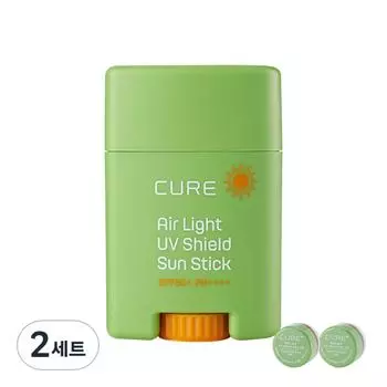 Солнцезащитный карандаш Kim Jeong-moon Aloe Cure Air Light UV Shield SPF50+ PA++++ 20 г + Mini 2X Cream 3,5 г x 2 шт. набор, 2 набора