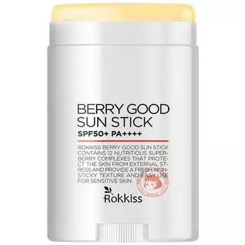 Солнцезащитный карандаш Rockies Berry Good SPF50+ PA++++, 15 г, 1 шт.