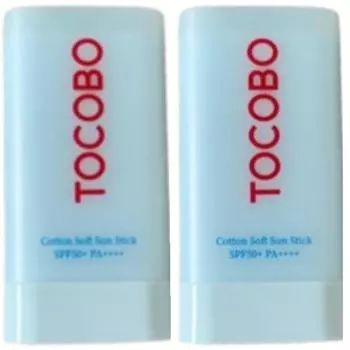 Солнцезащитный карандаш Tocobo Cotton Soft Sun Stick 19 г SPF50+ PA++++ #Soft matte soft vegan sun stick, 1 набор, 19 мл