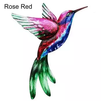 Солнцезащитный колибри, птица, железо, искусственная настенная работа, без запаха, ремесло, настенный орнамент, декор для окна жёлтый