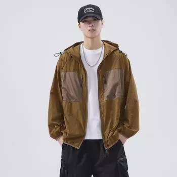 Солнцезащитный костюм для мужчин, ледяной шелк для рыбалки на открытом воздухе, альпинизма, свободное и дышащее пальто, солнцезащитный костюм для мужчин M