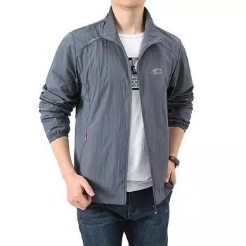 Солнцезащитный костюм для мужчин, летняя куртка, тонкая кожа, легкая воздухопроницаемость, защита от ультрафиолета для рыбалки, ледяной шелк, мужской солнцезащитный костюм XL