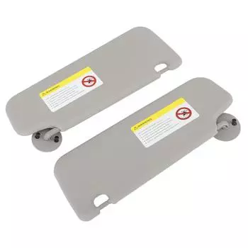 Солнцезащитный козырек, 1 пара, солнцезащитный козырек, левый, правый, со сменным зеркалом для Aveo 2012–2016, серый автомобильный солнцезащитный козырек