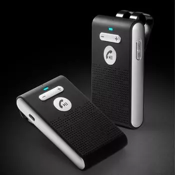 Солнцезащитный козырек Автомобильный Bluetooth-совместимый динамик Беспроводная громкая связь Громкая связь Автомобильный комплект громкой связи Голосовая подсказка Ps08 чёрный