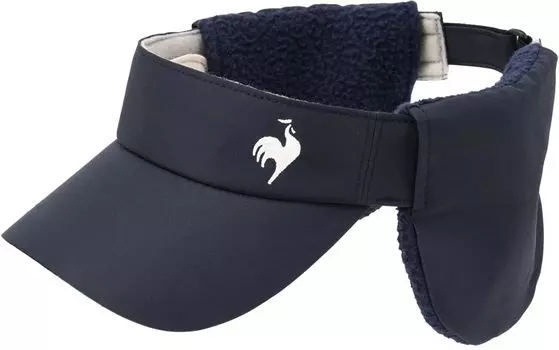 Солнцезащитный козырек Coq с ушами 2WAY с косметическим уходом Heat Cold NV [Le Sportif] Утеплители, Лента, Удержание, Теннис, Ходьба, Бег, Защита, Уши, Для женщин