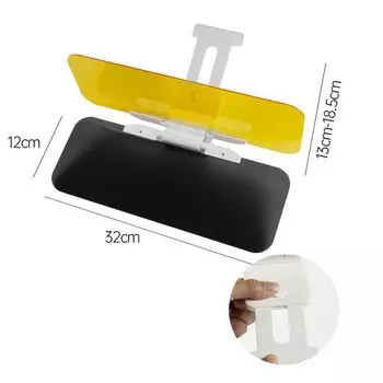 Солнцезащитный козырек для автомобиля, неослепляющие очки, солнцезащитный козырек, дневной и ночной, пристегивающийся козырек для вождения автомобиля, обеспечивающий прозрачный вид