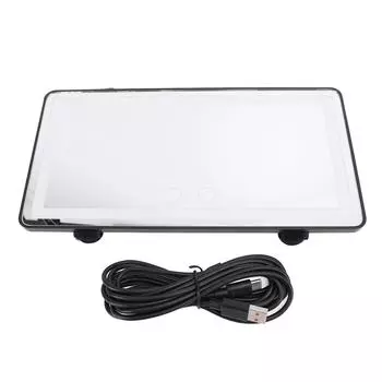 Солнцезащитный козырек для автомобиля, зеркало для макияжа, перезаряжаемое, 3 режима освещения, сенсорное управление, солнцезащитный козырек заднего вида, косметическое средство