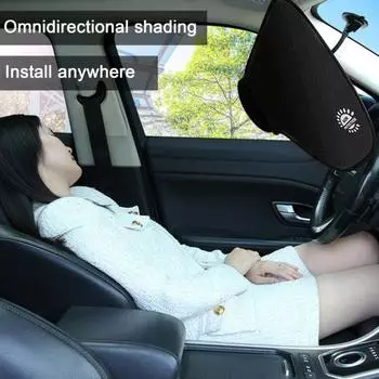 Солнцезащитный козырек для бокового окна автомобиля, регулируемый, устойчивый к углу, простой в установке, универсальный