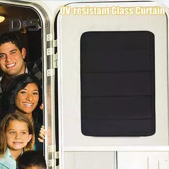 Солнцезащитный козырек для двери автофургона, защита от ультрафиолета, водонепроницаемый, складной, универсальный размер, легко устанавливается, магнитный солнцезащитный козырек чёрный