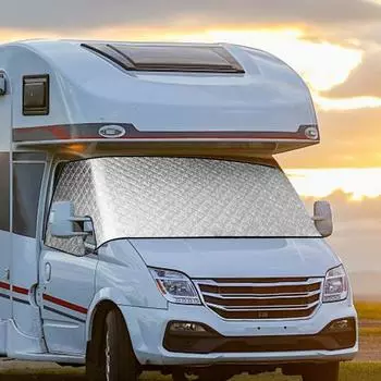 Солнцезащитный козырек для лобового стекла автофургона с защитой от ультрафиолета, магнитный солнцезащитный козырек, пылезащитный, морозостойкий, защитный чехол для лобового стекла, предотвращающий образование снега и инея Russian Federation